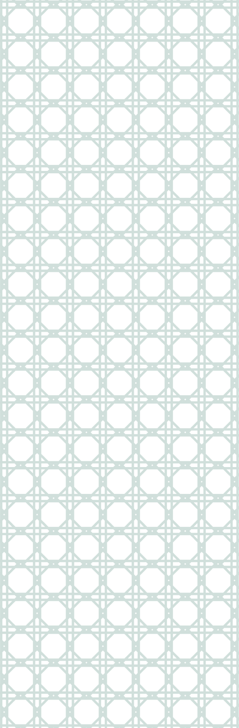 A geometric pattern in teal